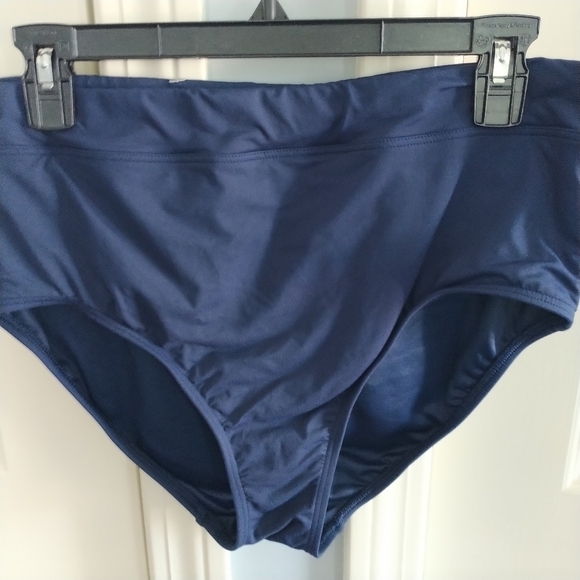 Lands' End Navy Two Piece Tankini Bathing Suit 12 - Picture 10 of 11